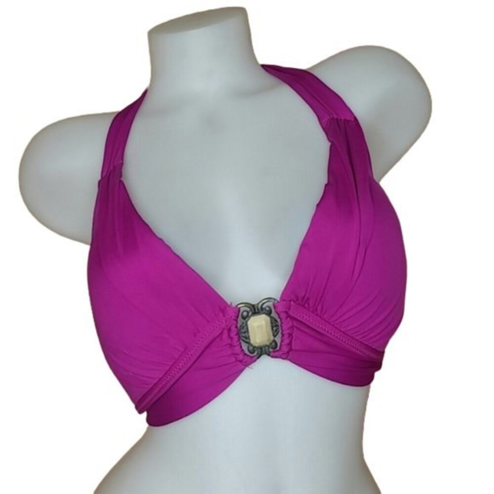 Becca Push Up Bikini Top Raspberry Pink Size D